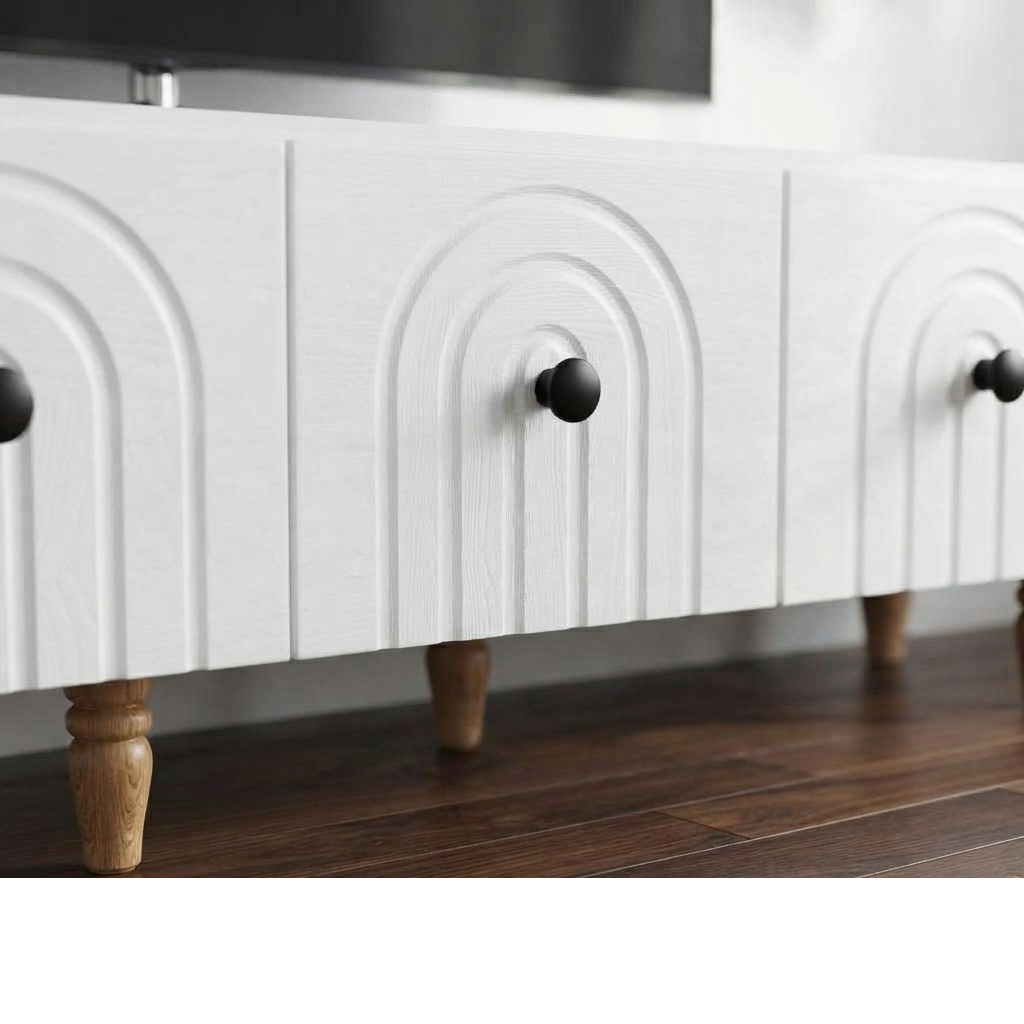 Meuble TV Blanc Mat / Victoria