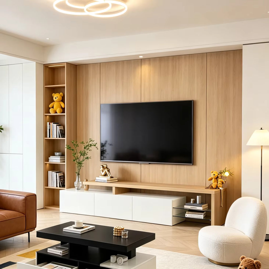 Meuble TV Design Moderne avec Éclairage LED