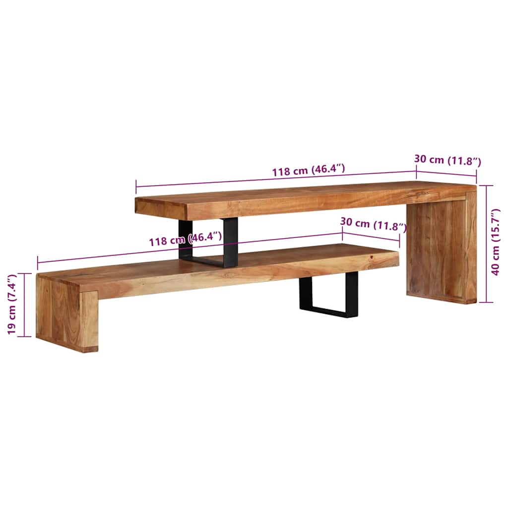 Meuble TV Bois Massif Modulable / Félicie