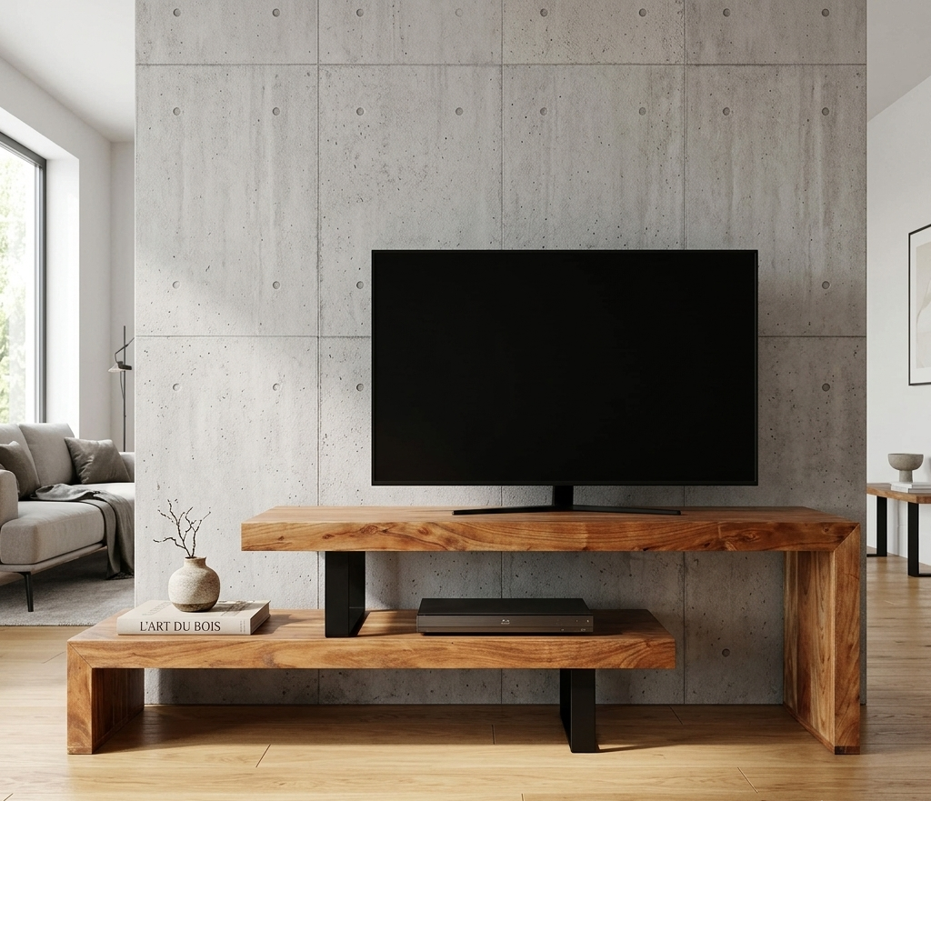 Meuble TV Bois Massif Modulable / Félicie