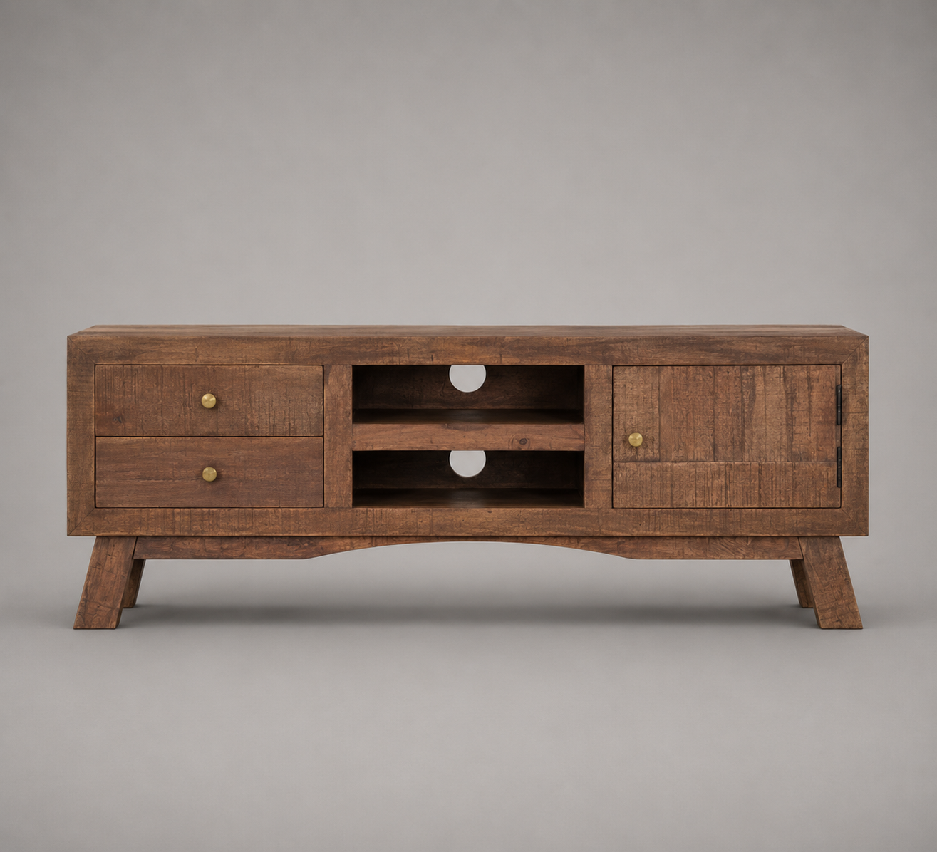 Meuble TV Bois de Manguier Vintage 110 cm