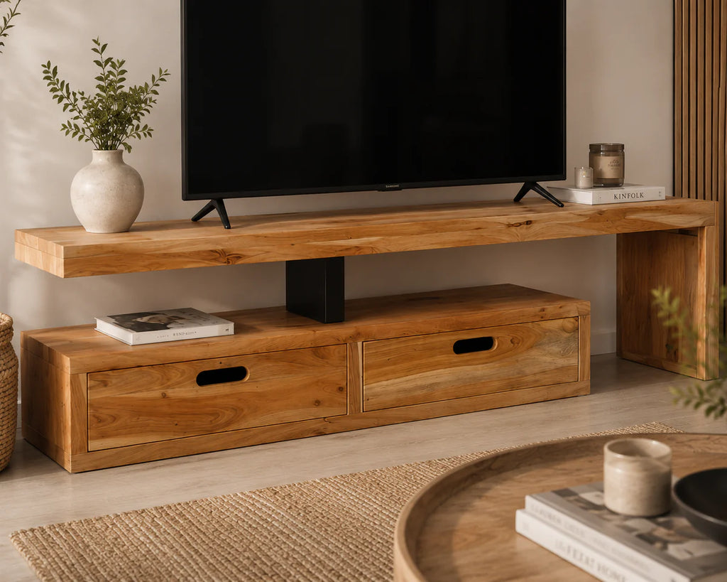 Meuble TV Bois Massif Modulable / Éléonore