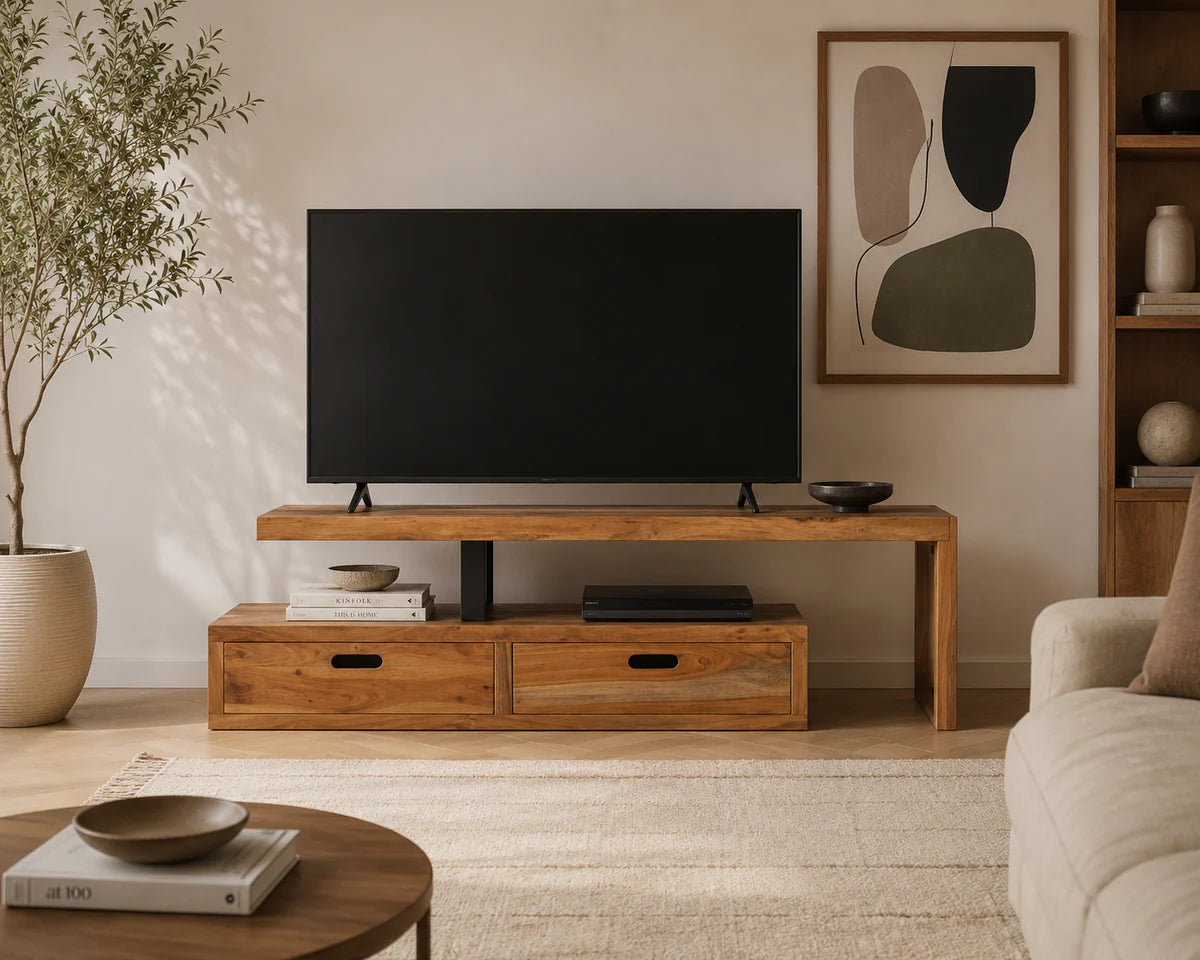 Meuble TV Bois Massif Modulable / Éléonore