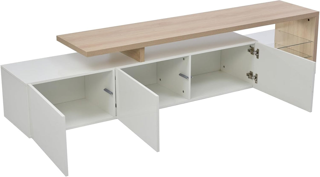 Meuble TV Design Moderne avec Éclairage LED